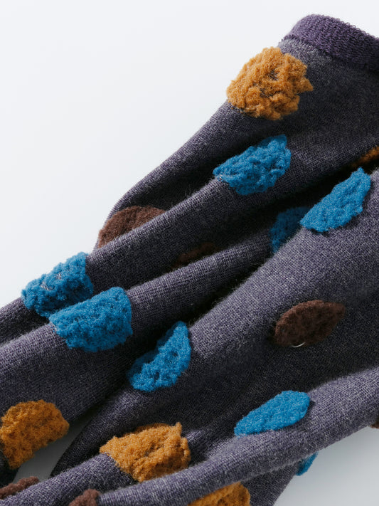 Reversible Polka Dot Crew Socks