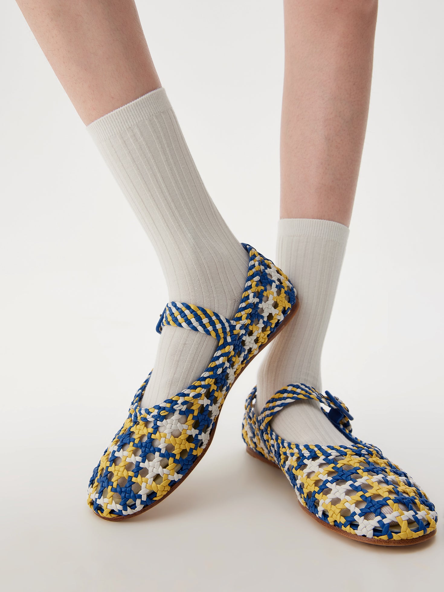 Stripe Textured Crew Sock