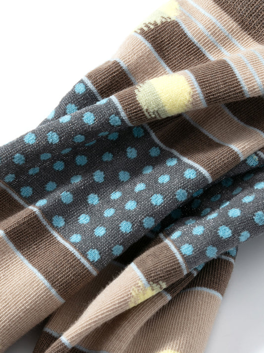 Dot & Stripe Crew Socks