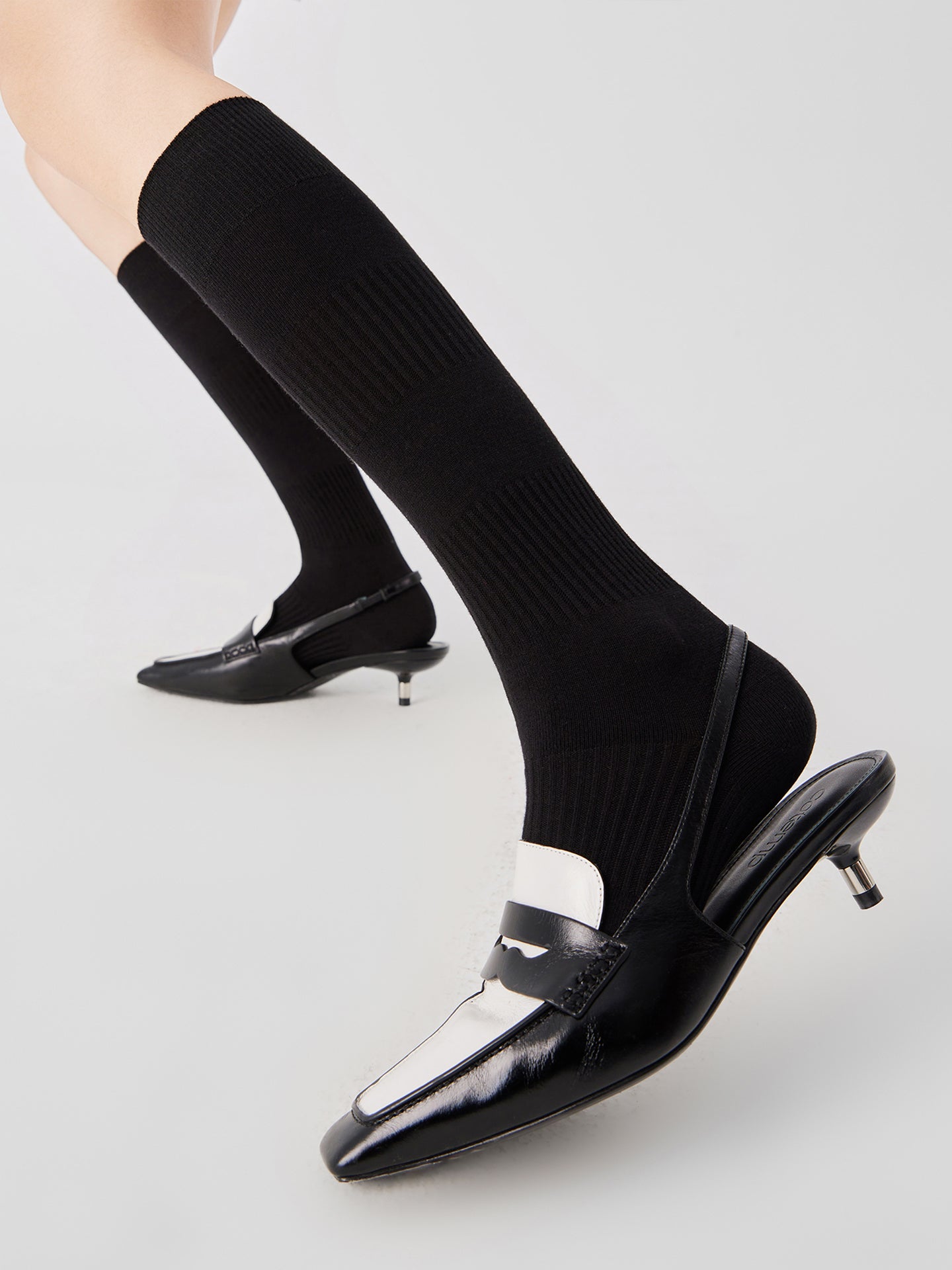 Ribbed Lantern Crew Sock