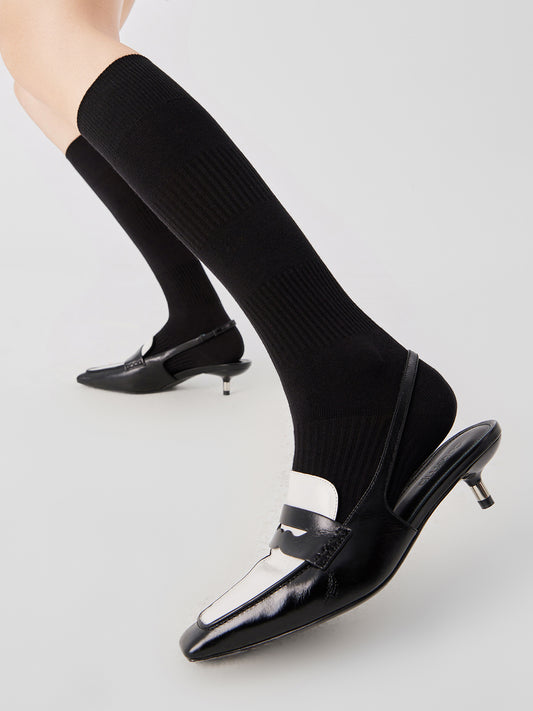 Ribbed Lantern Crew Sock