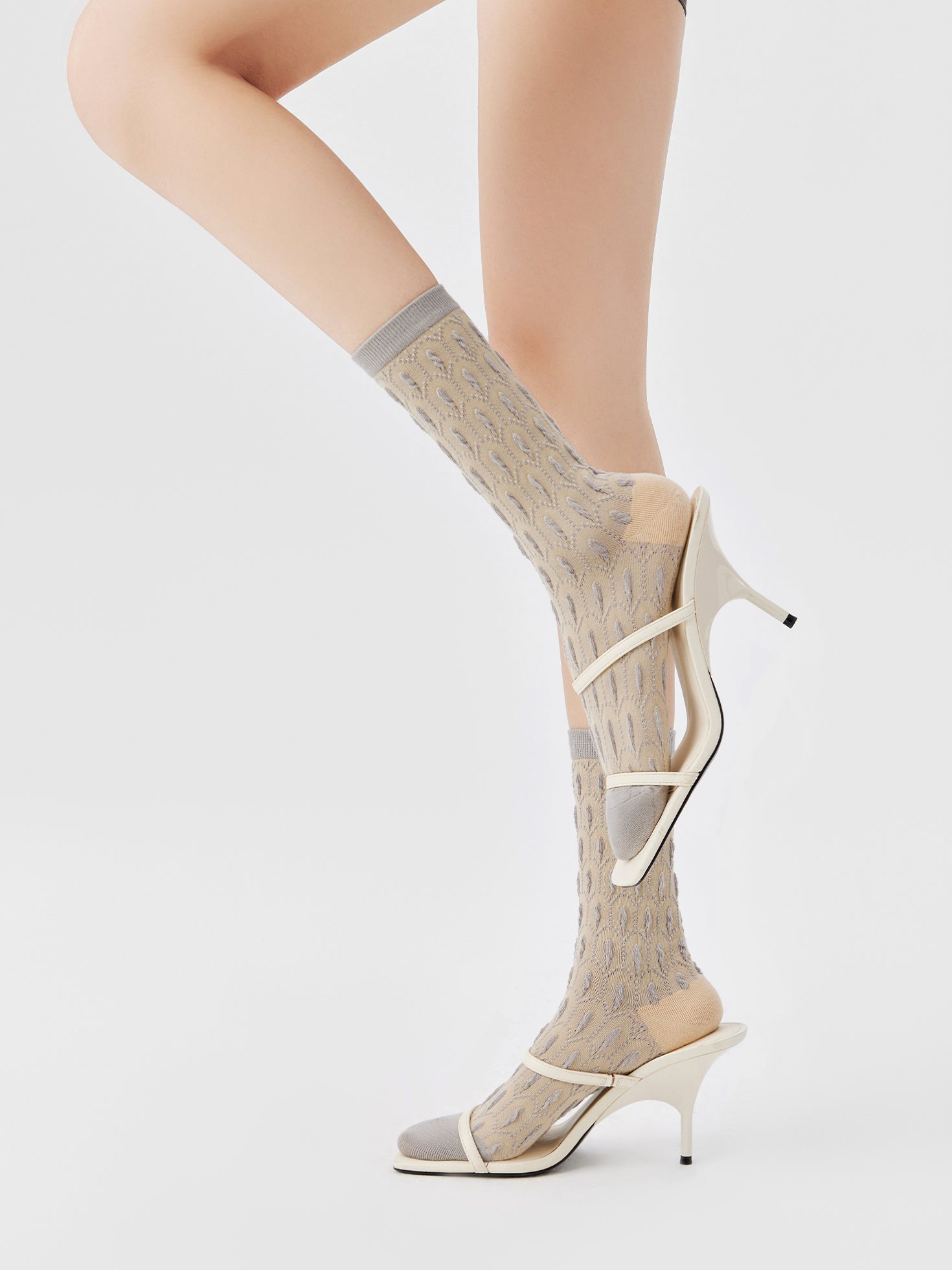 Peacock Feather Crew Sock