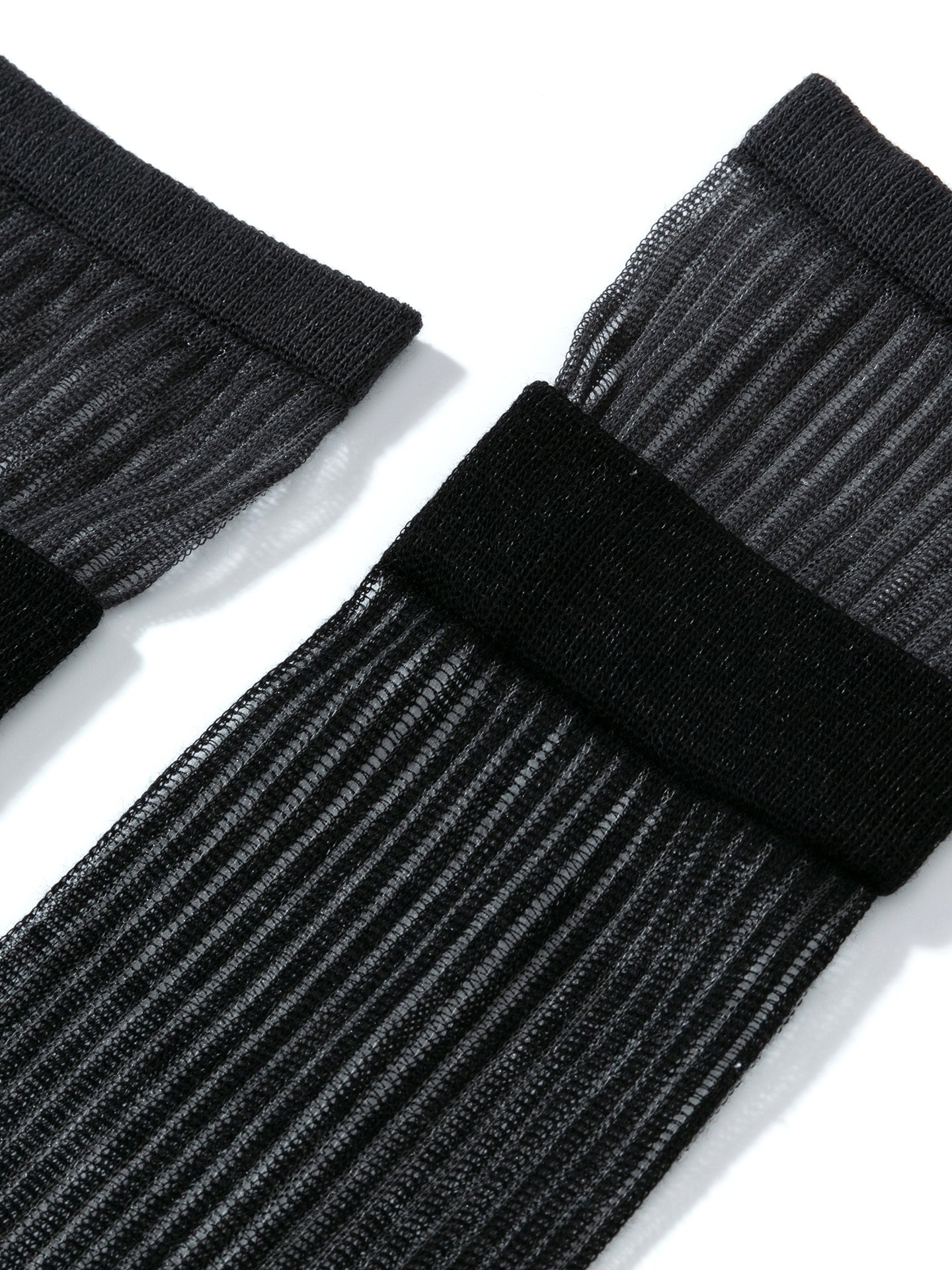 Layered Contrast Calf Socks