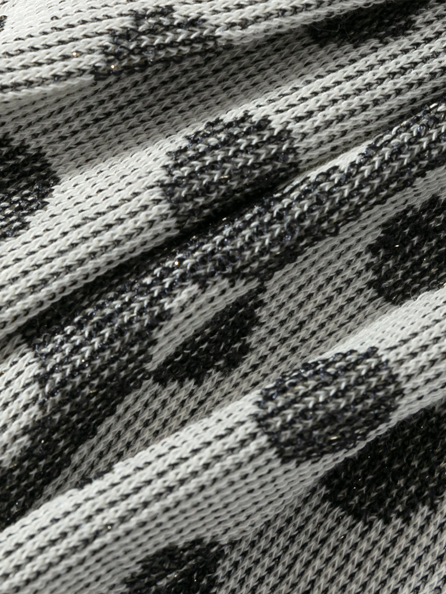 Textured Dot & Stripe Mesh Crew Sock