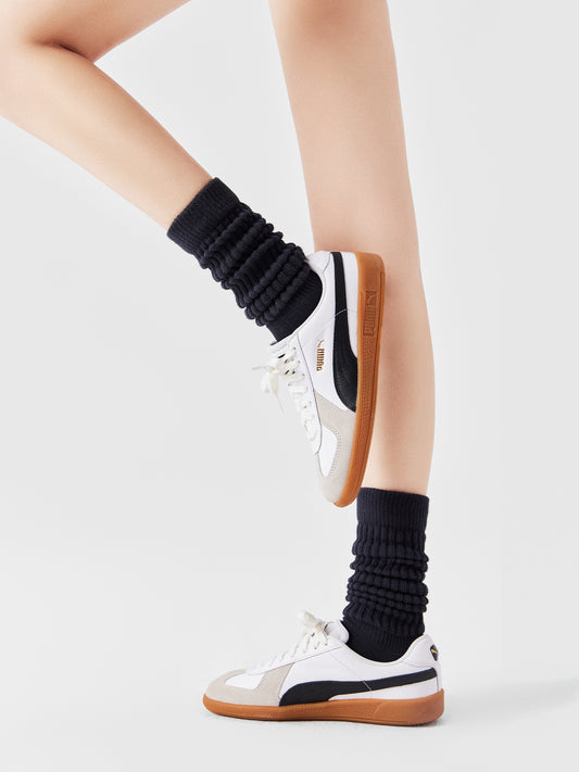 Contrast Toe Under Knee Sock