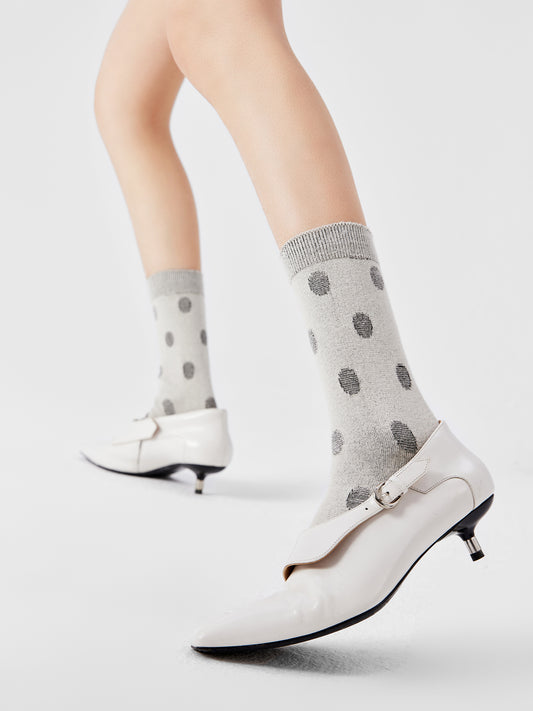 Polka Dot Crew Sock