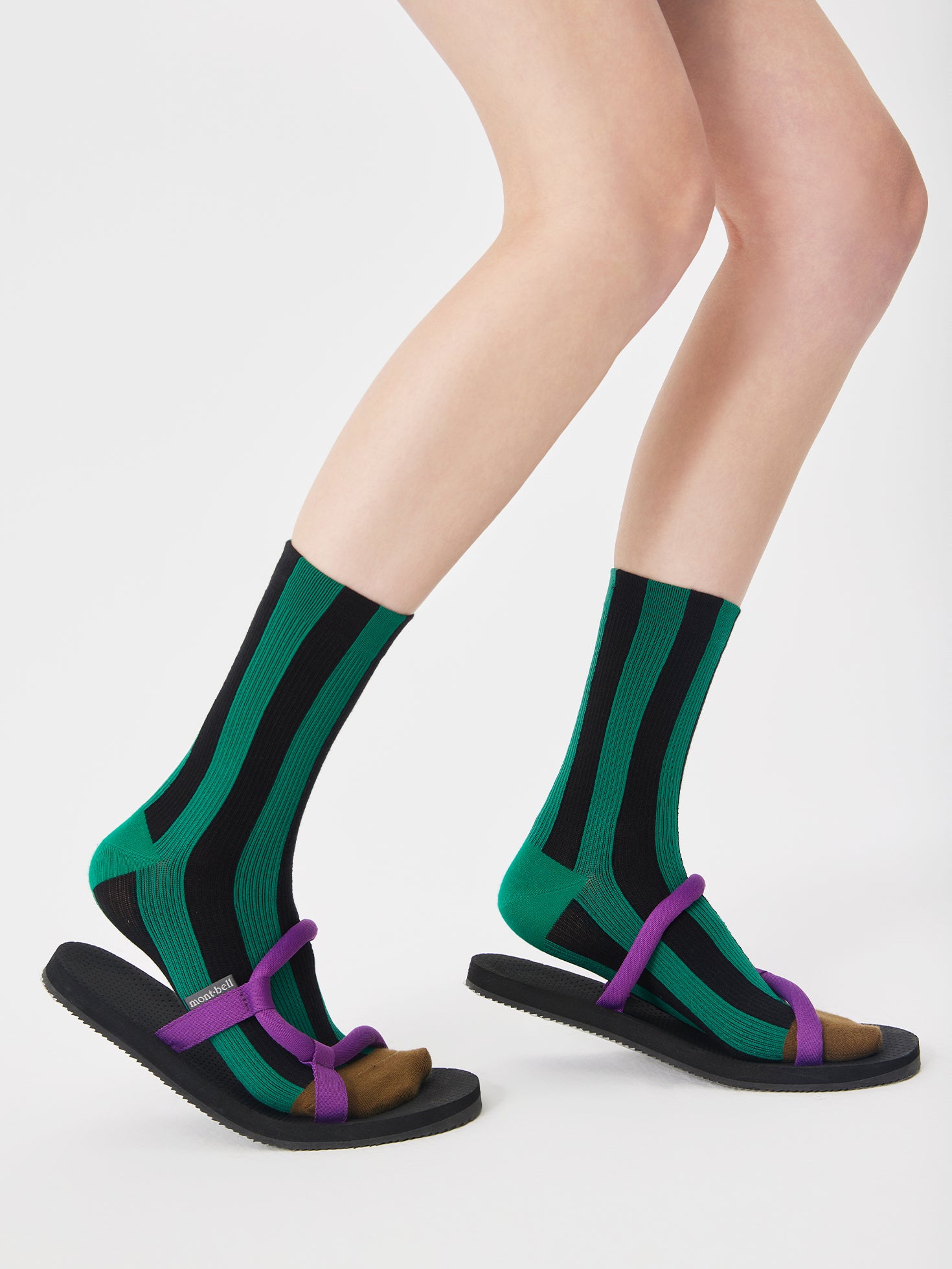 Contrast Stripe Crew Sock