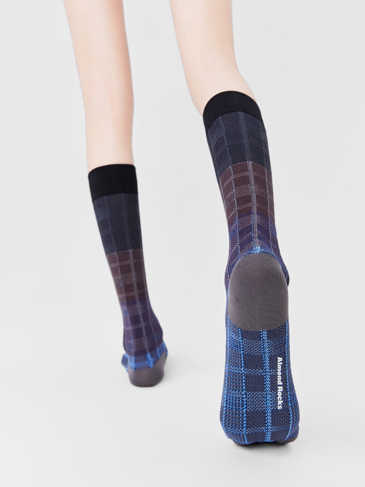 Bold Plaid Calf Sock
