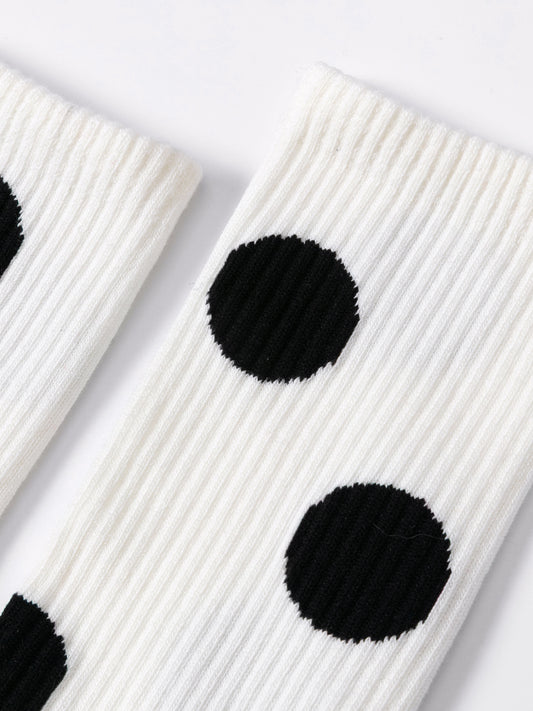 Retro Polka Dots Lightweight Sports Socks