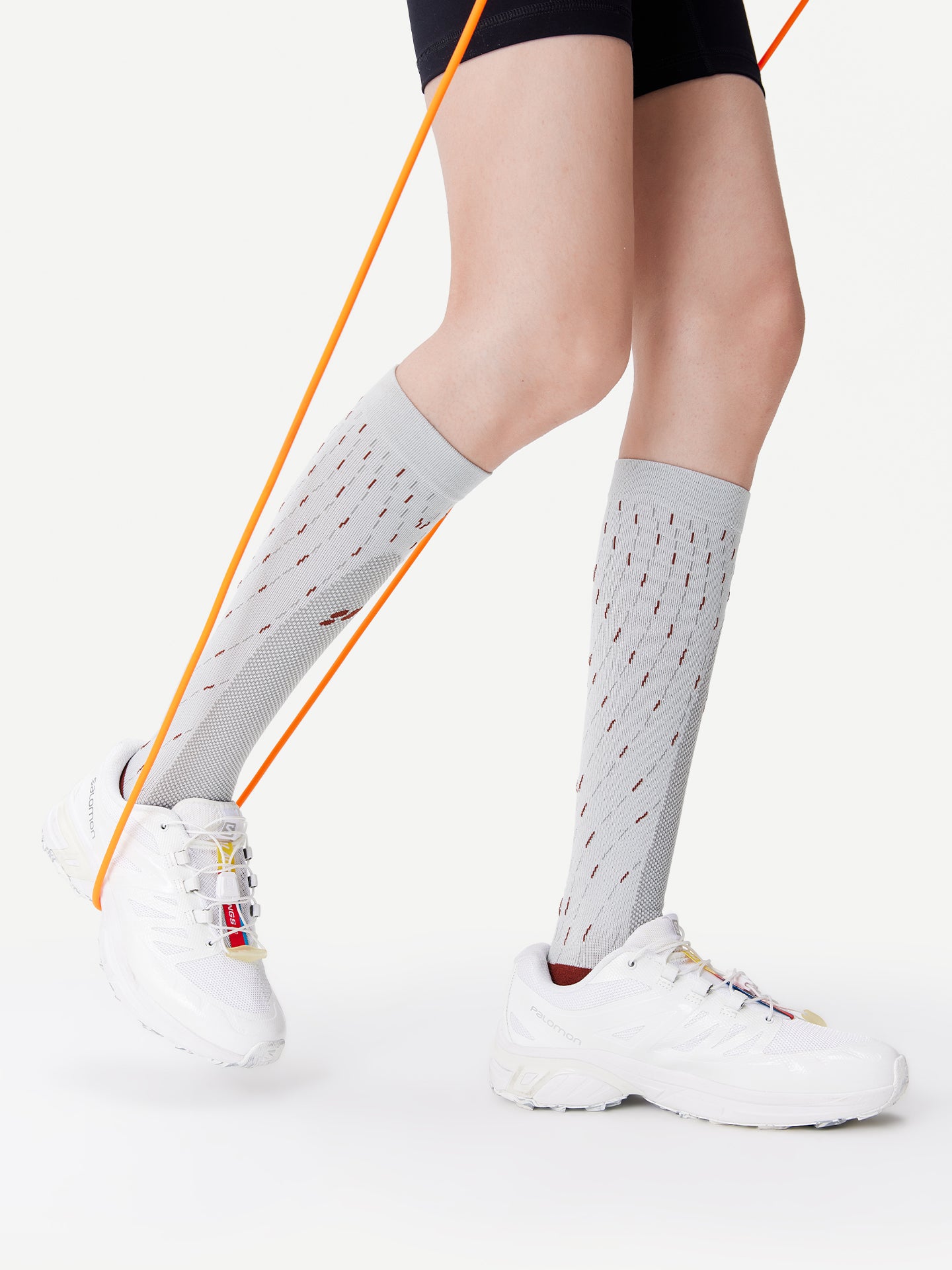Dynamic Stripe Sport Calf Sock