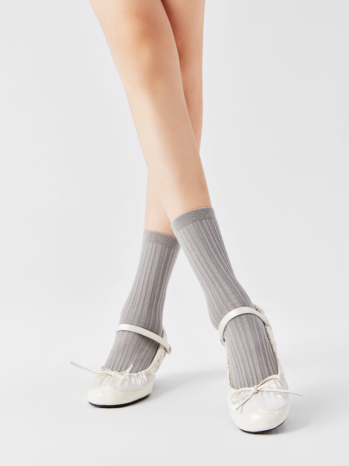 Stripe Textured Crew Sock