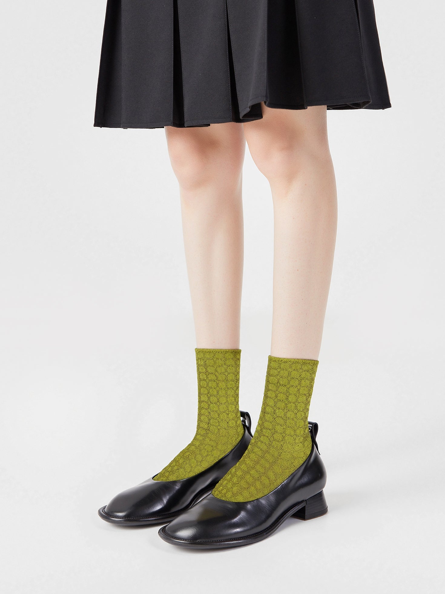 Shiny Cube Crew Sock