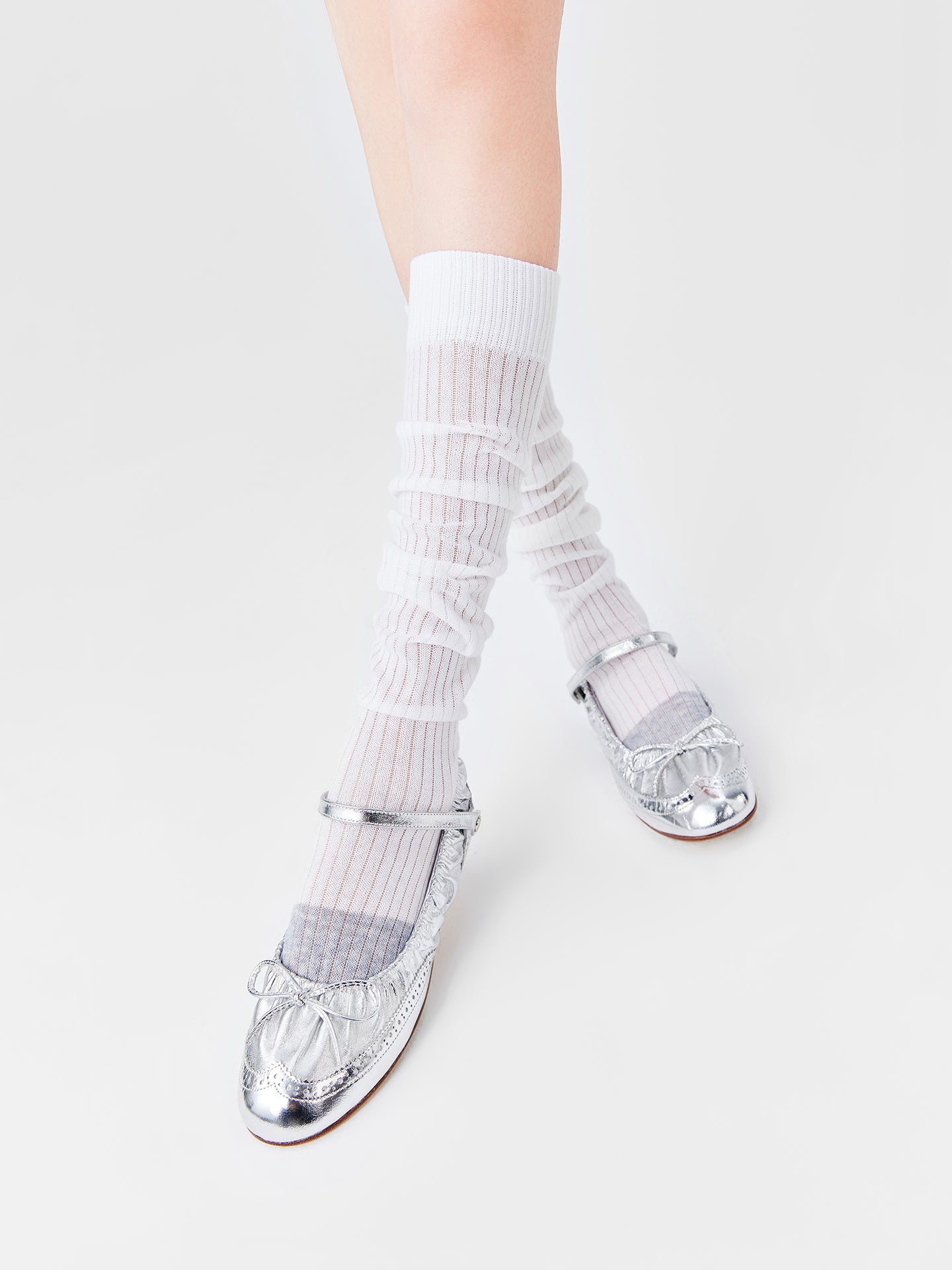 Contrast Toe Tip Calf Sock