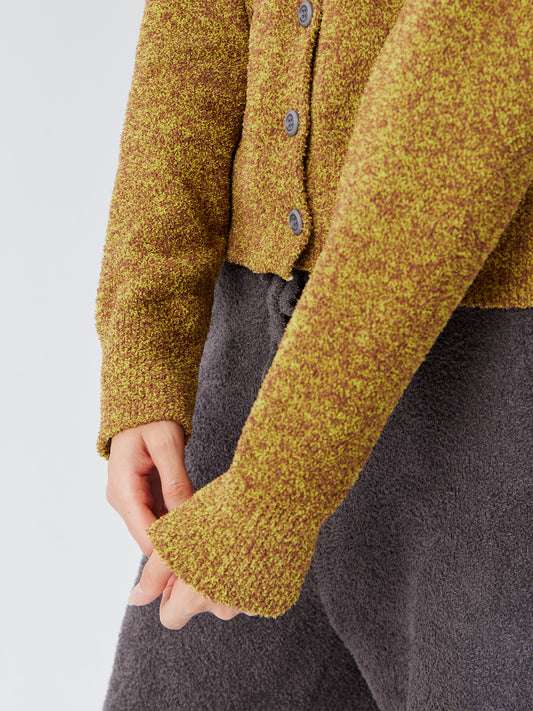 Classical Cardigan Soft Sherpa Set