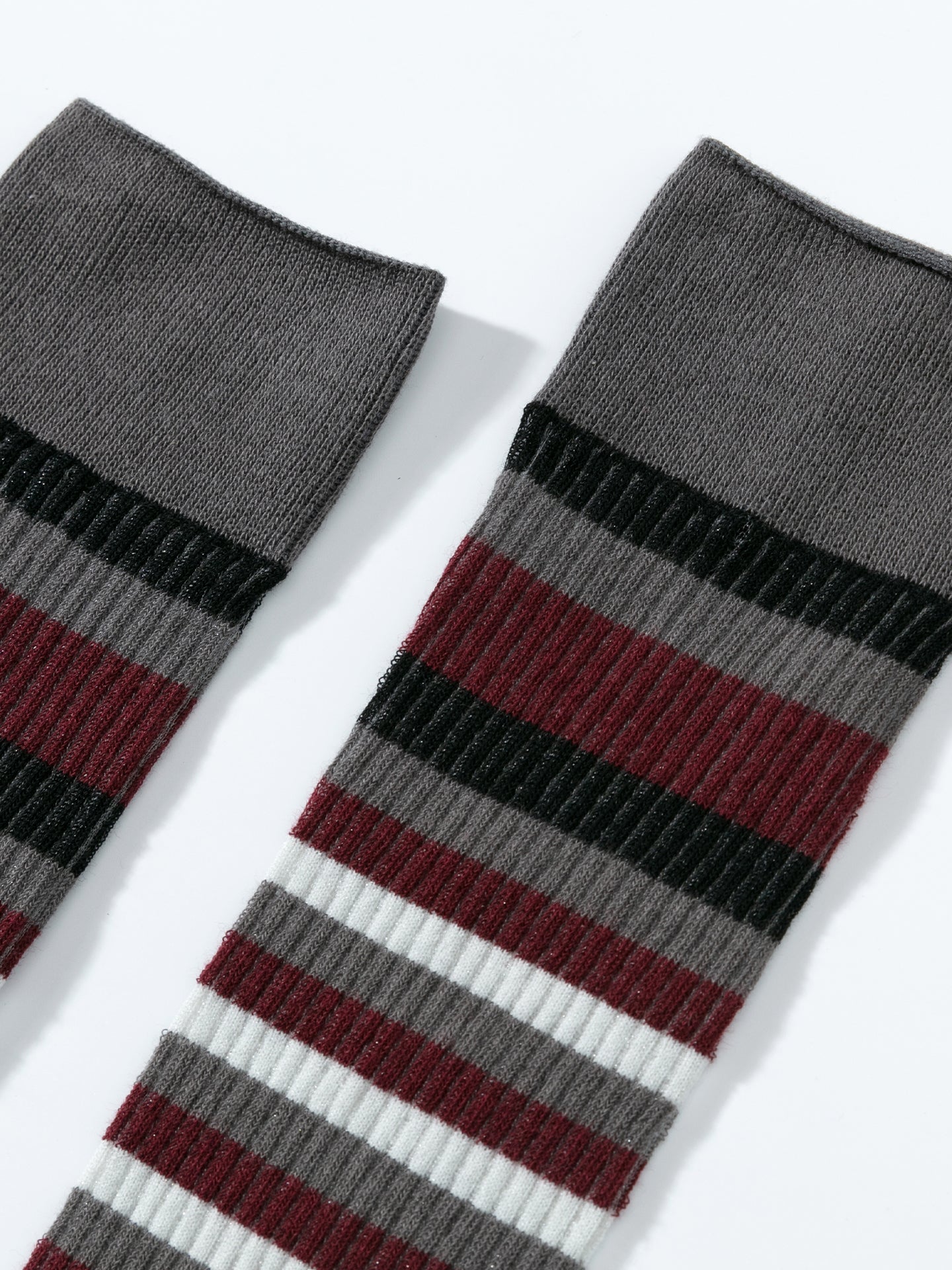 Textured Retro Calf Socks