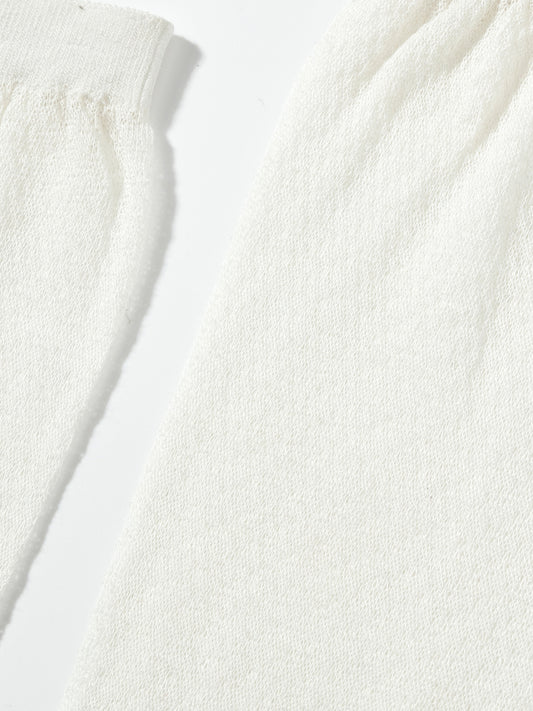 Textured Fine Stripe Calf Sock