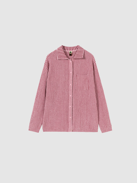 Contrast-Striped Half-Velvet Loungewear
