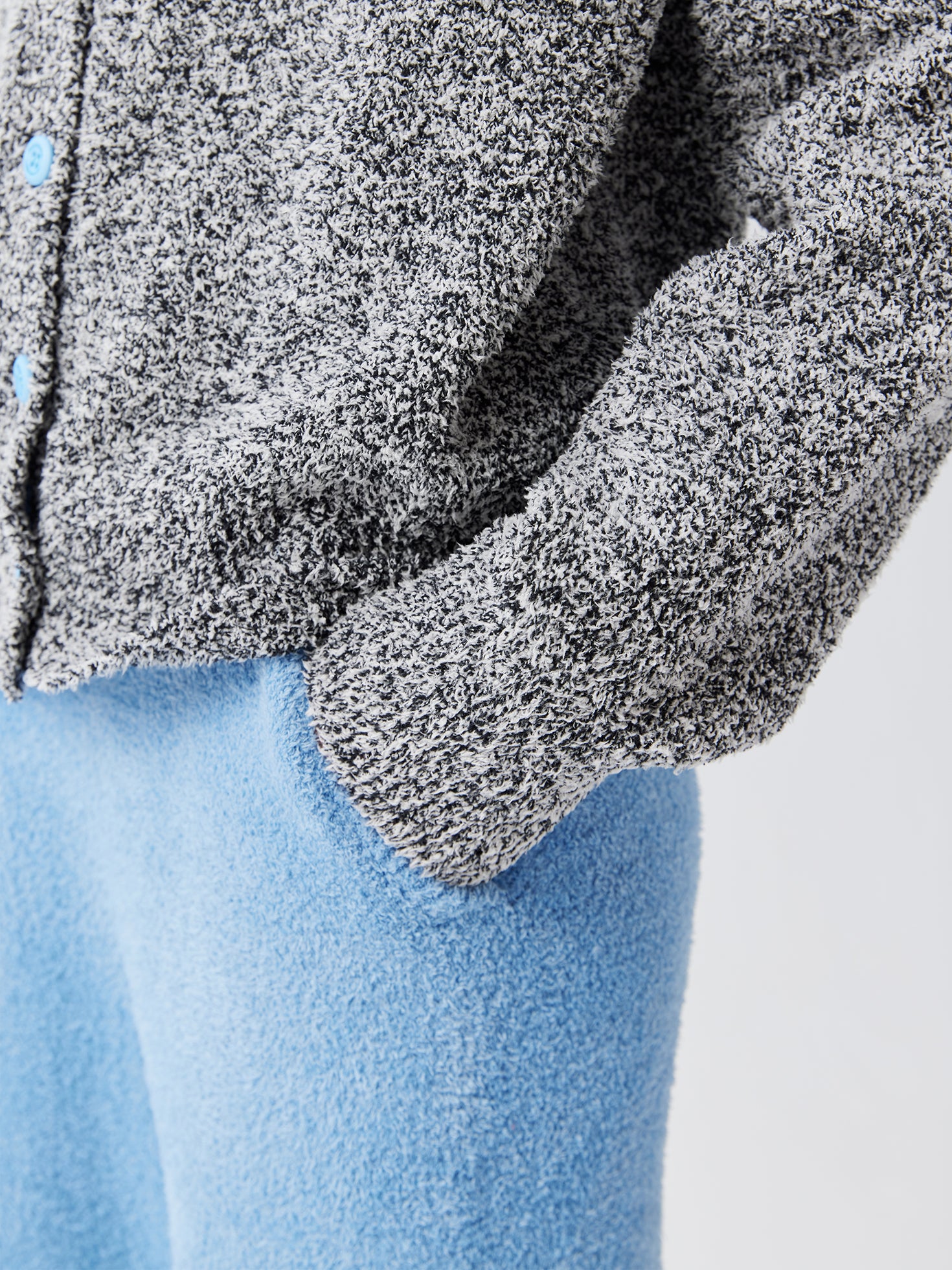 Classical Cardigan Soft Sherpa Set