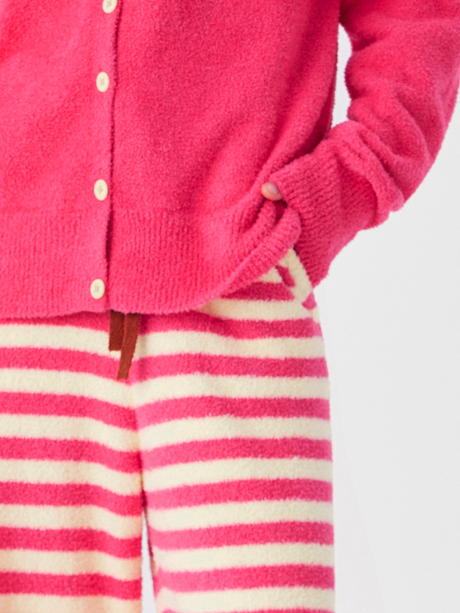 Fancy Cardigan Soft Sherpa Set