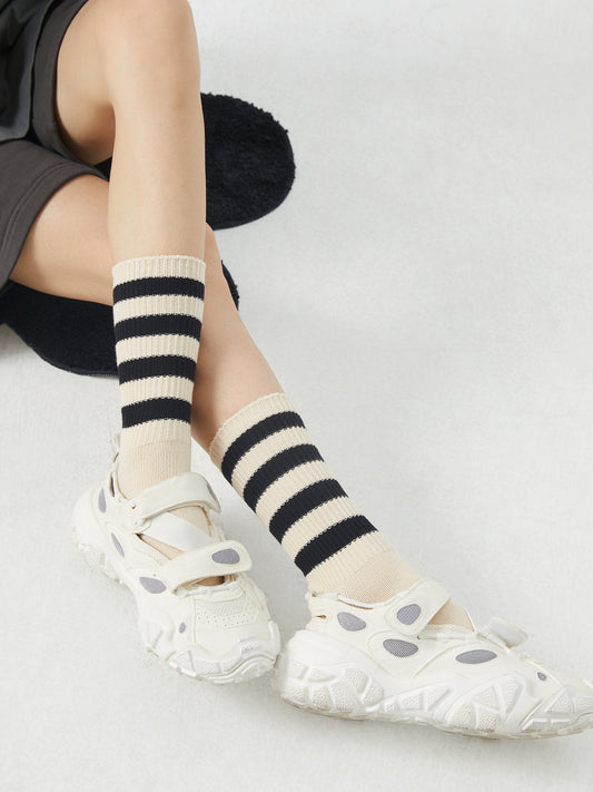 Ringed Stripe Crew Sock