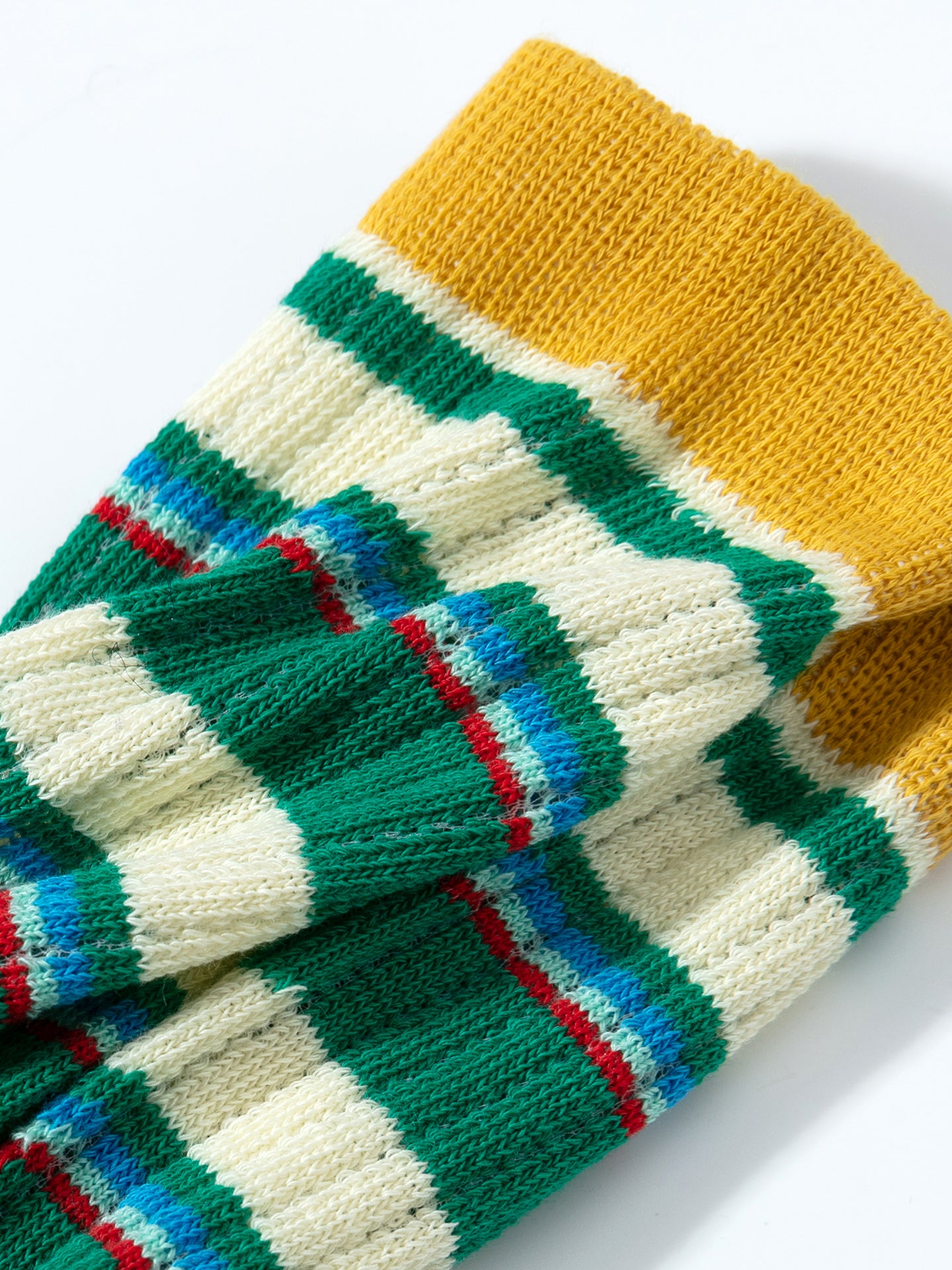 Pointelle Stripe Crew Socks