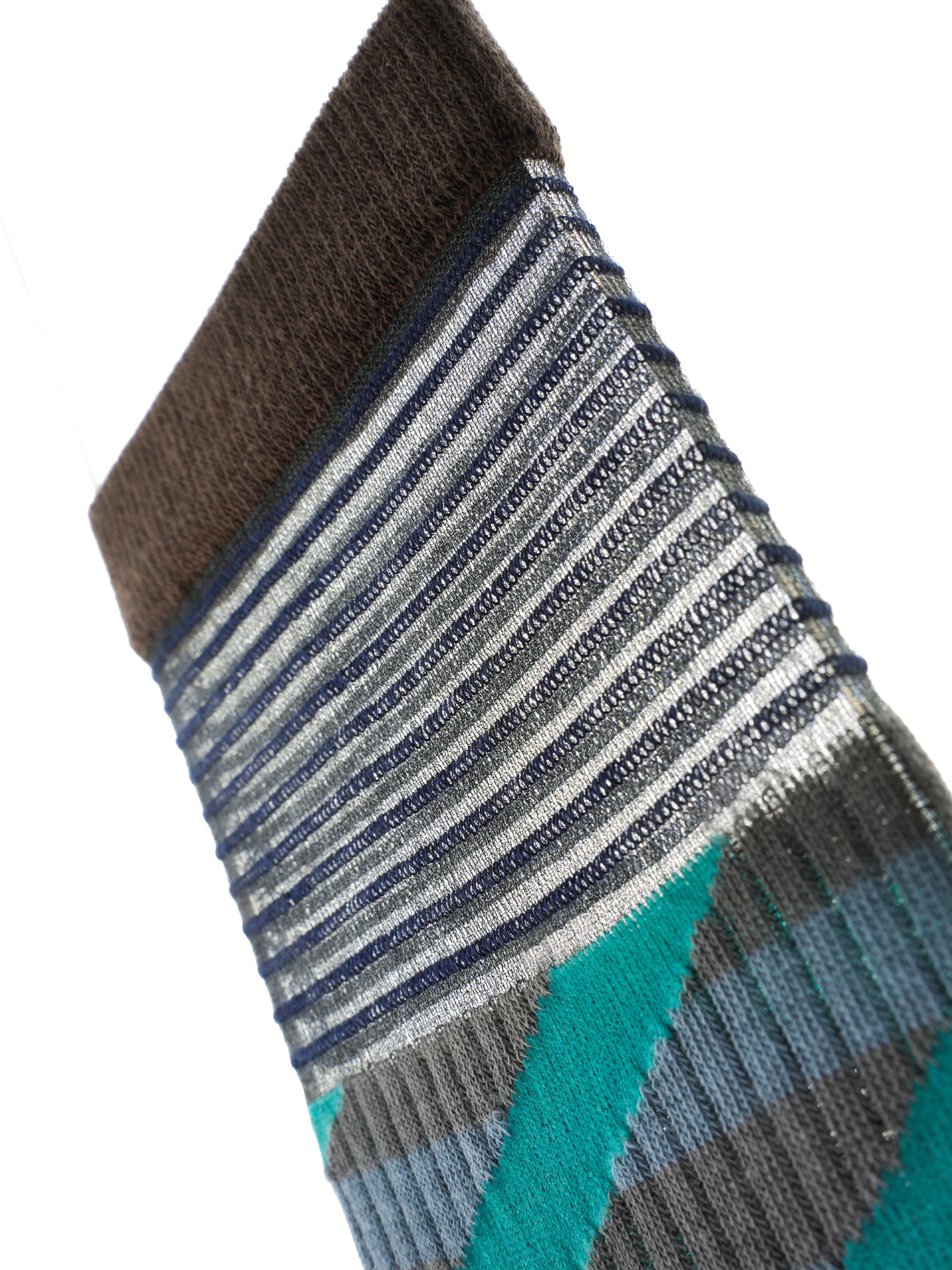 Diagonal Stripe Crew Socks