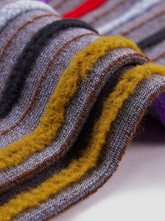 Double-Sided Stripped Crew Sock