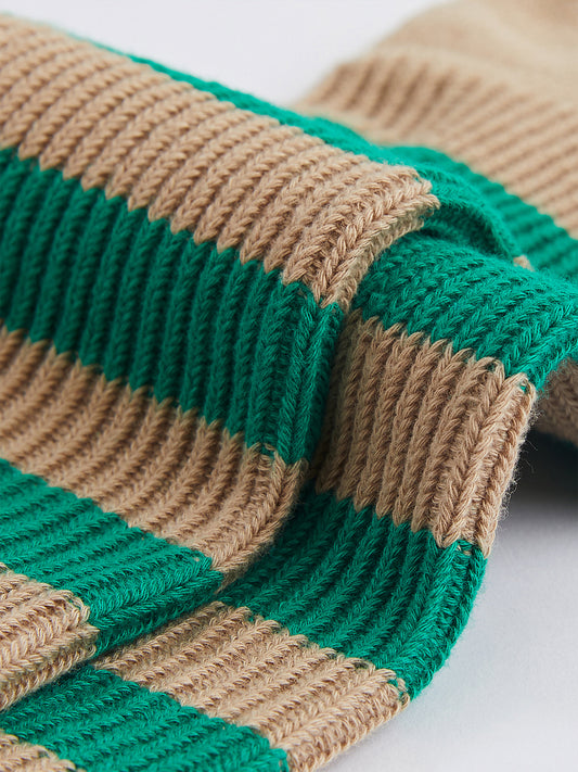 Ringed Stripe Crew Sock