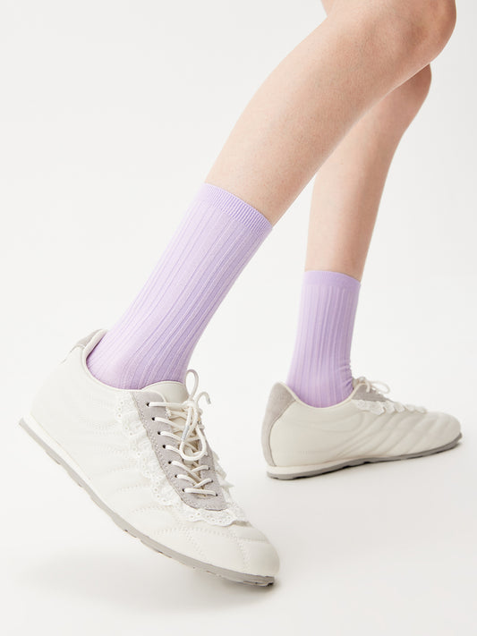 Stripe Textured Crew Sock