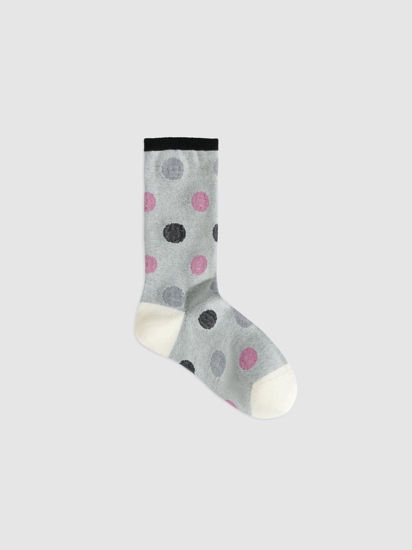 Reversible Polka Dot Crew Socks