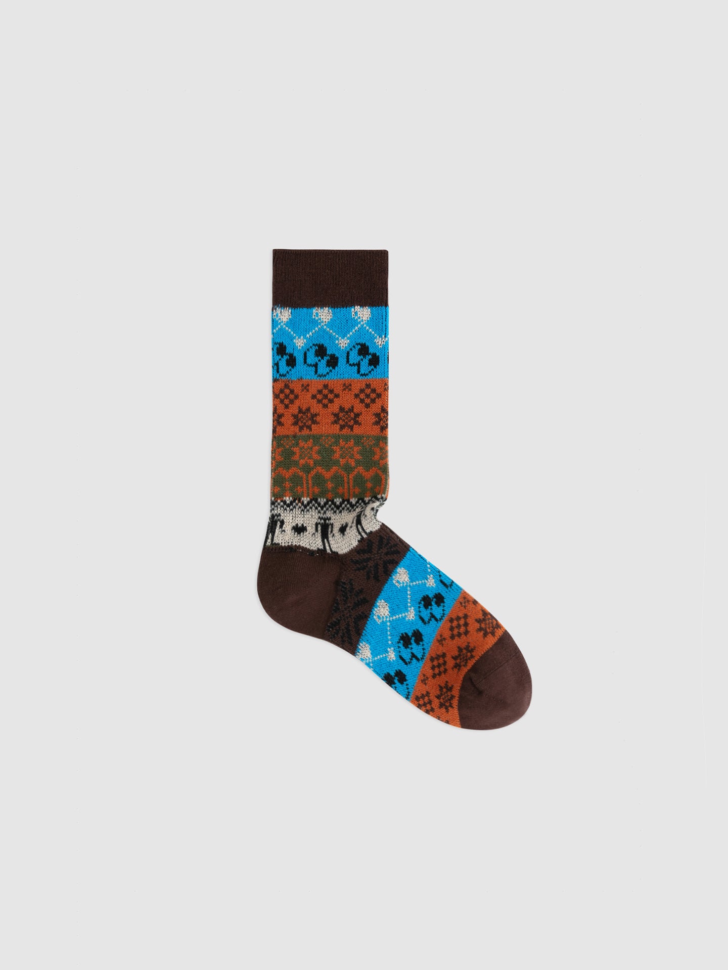 Tribal Motif Crew Sock