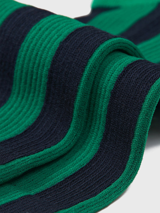 Contrast Stripe Crew Sock