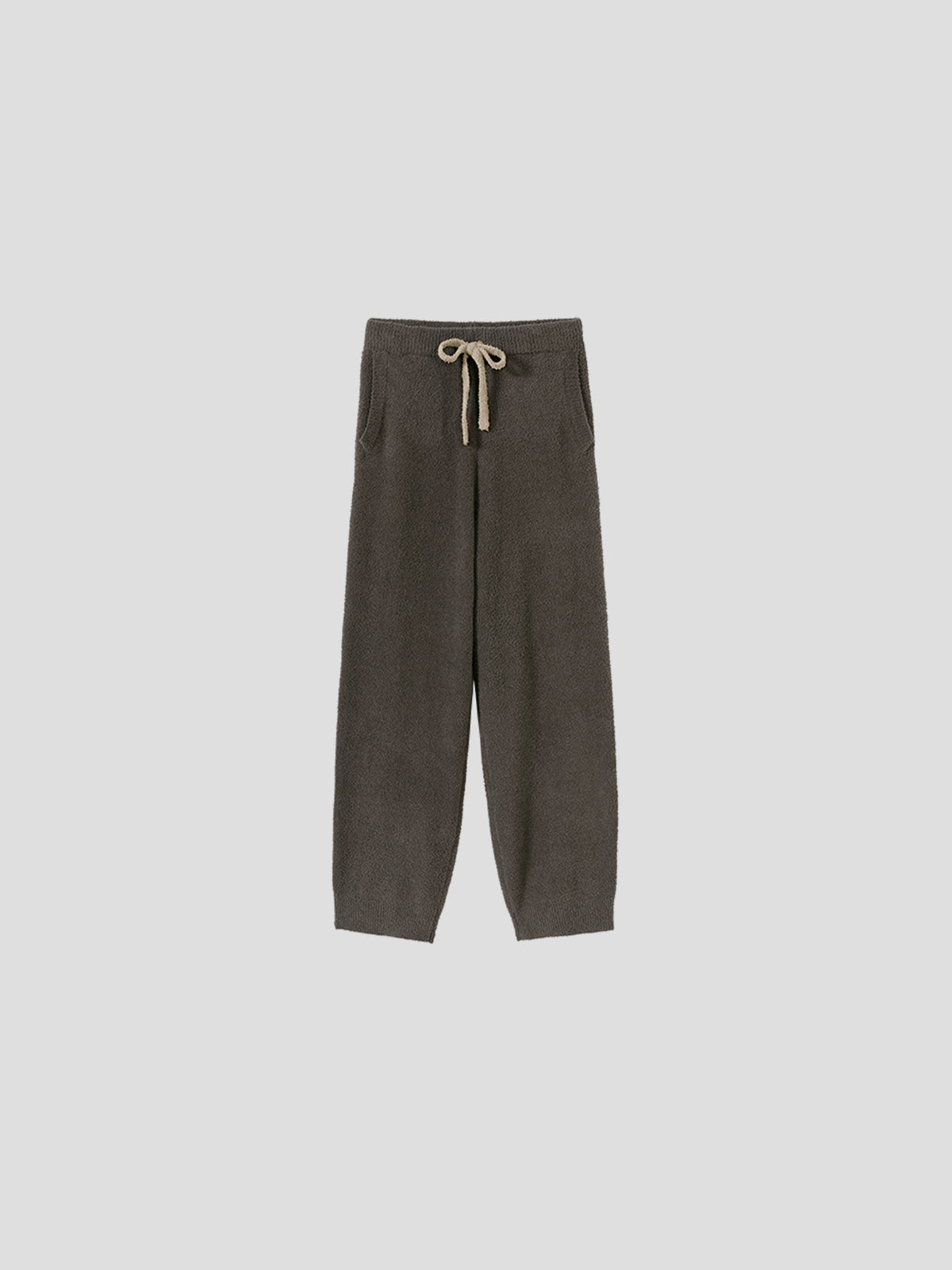 Contrast-Color Pocket Half-Velvet Cardigan Loungewear