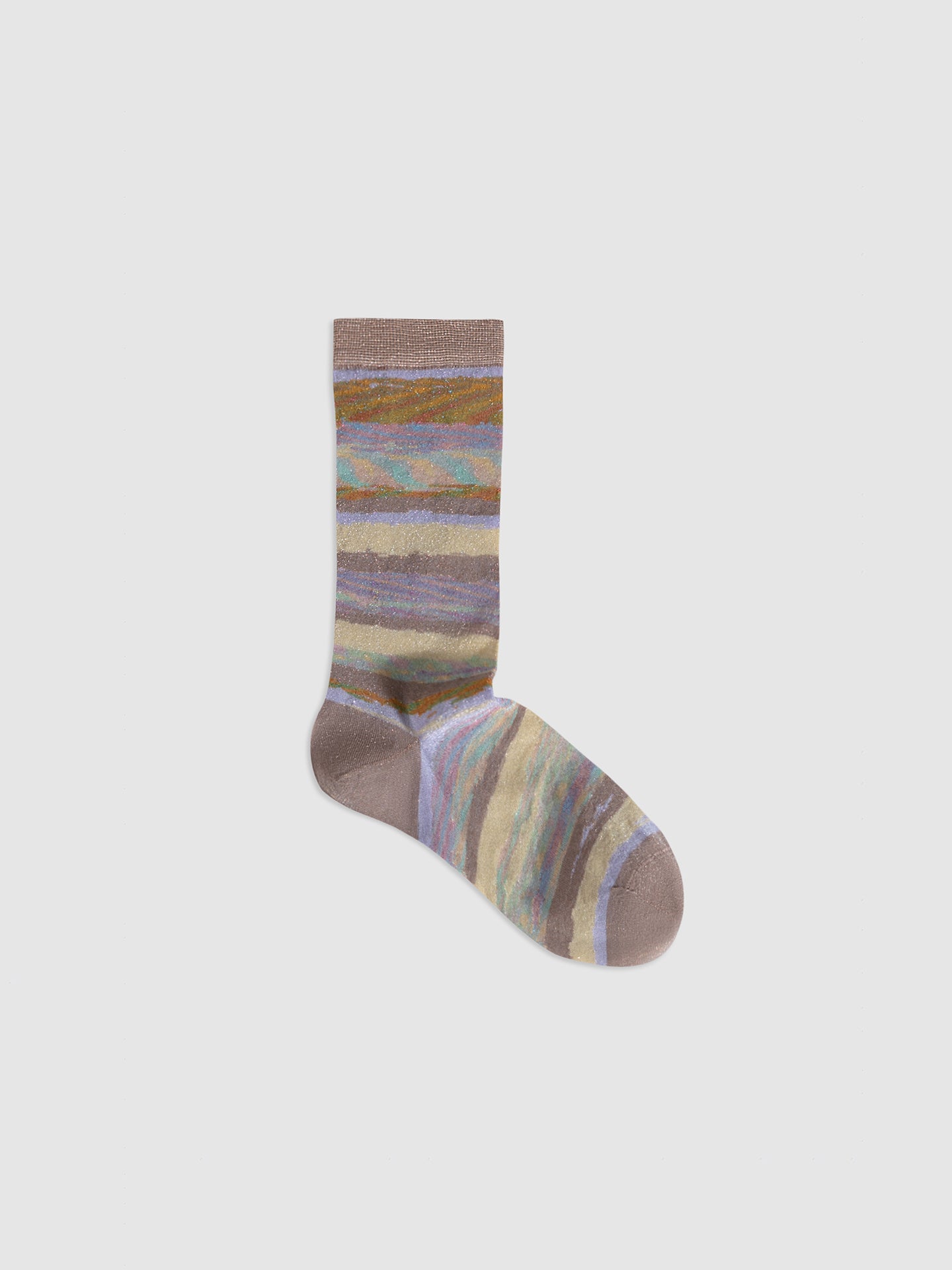 Textured Lurex Crew Socks