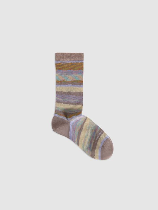 Textured Lurex Crew Socks