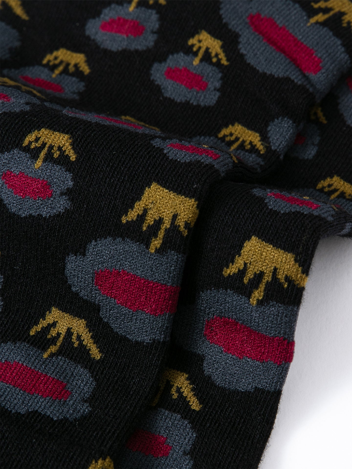 Oriental Patterned Crew Sock