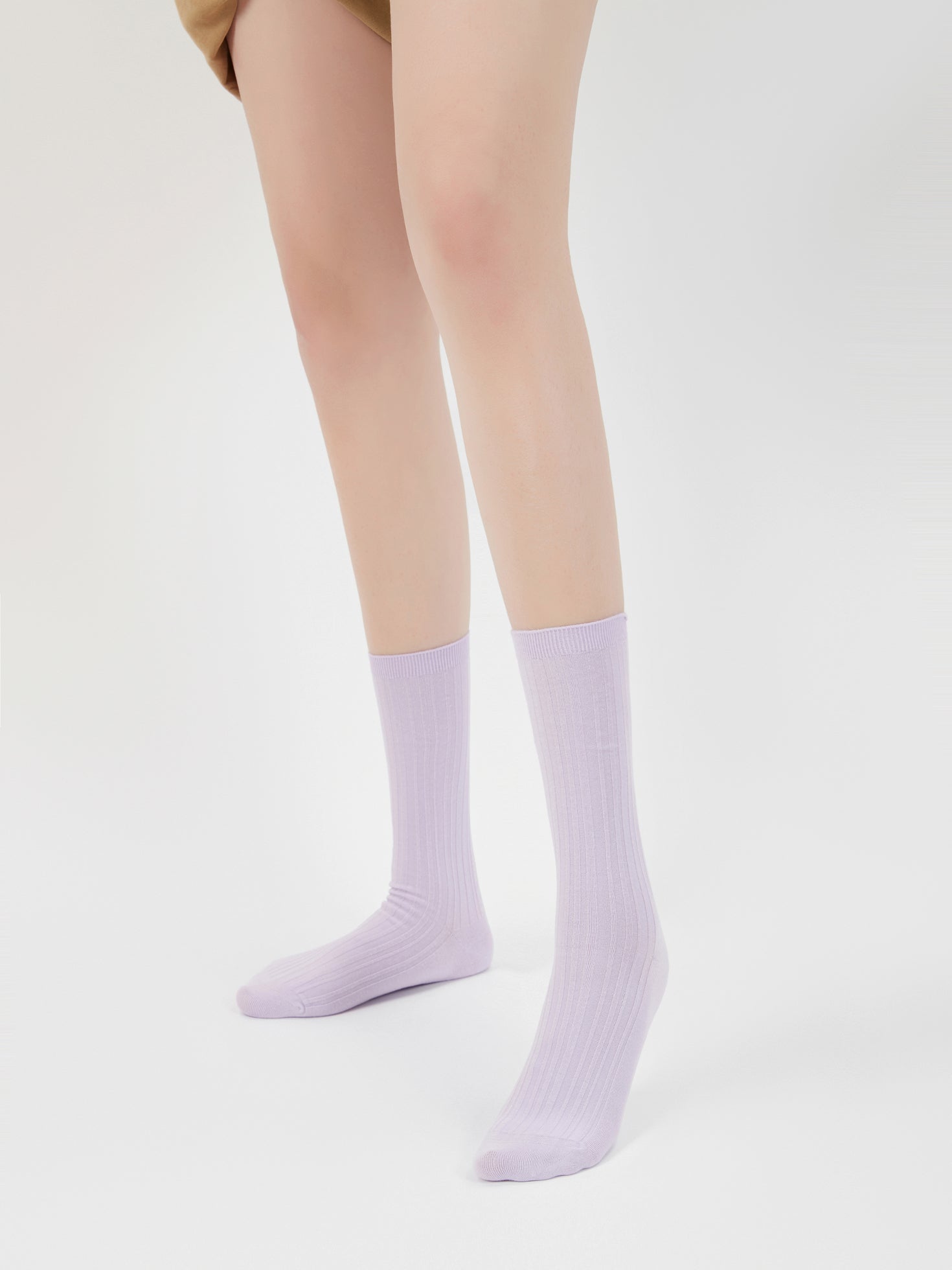 Stripe Textured Crew Sock