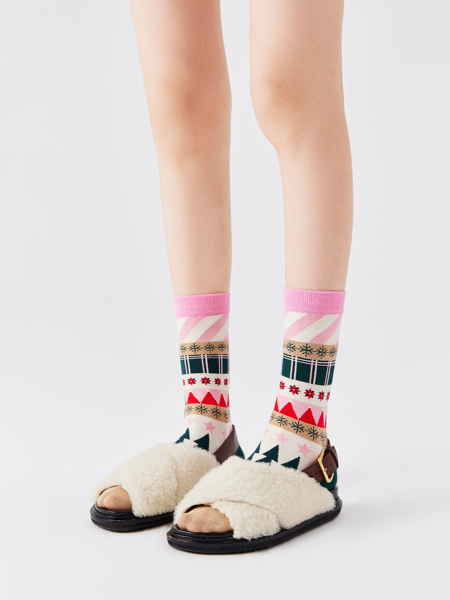 Christmas Patterned Crew Sock