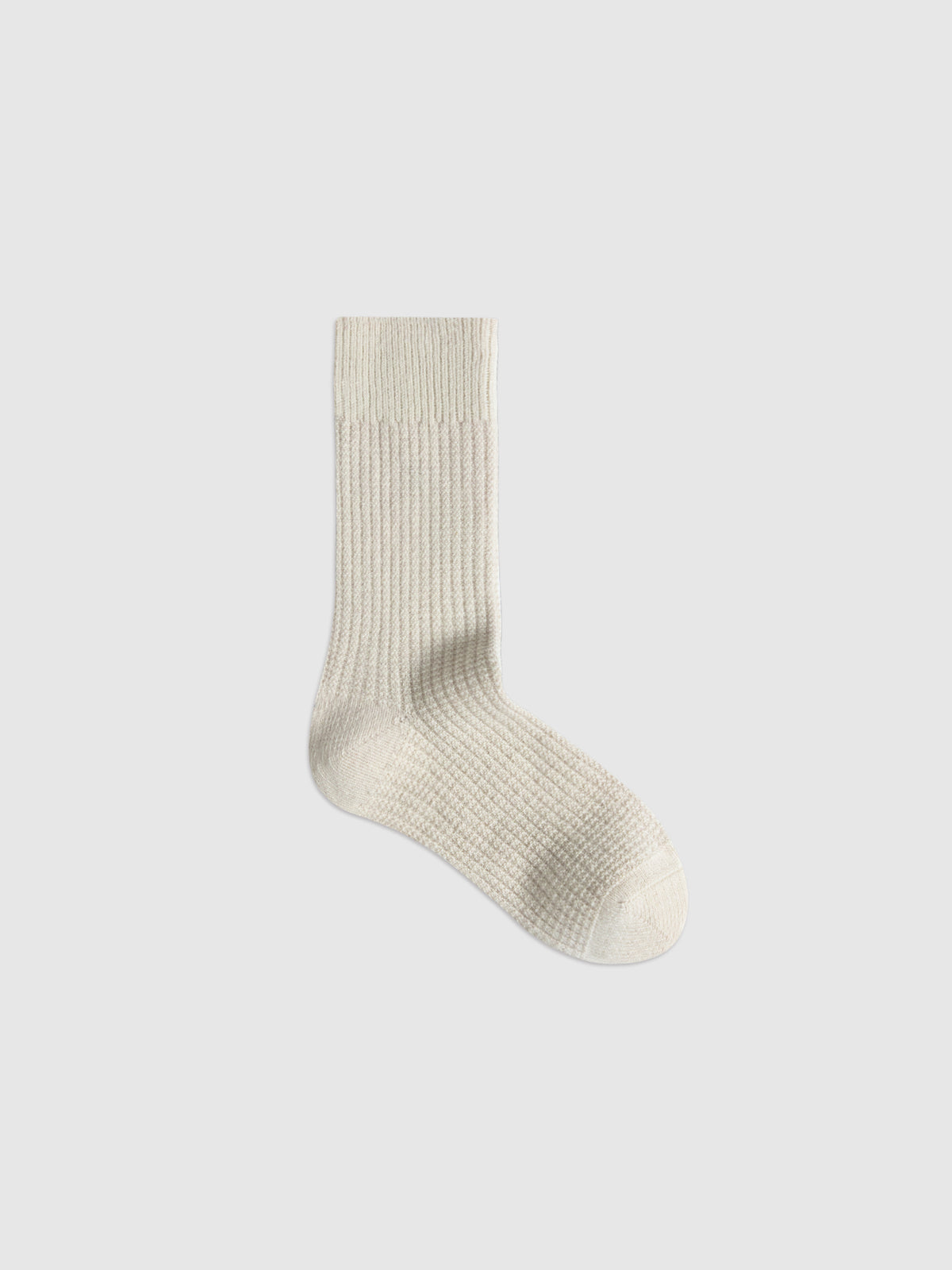 Purple Label Merino Wool Waffle-Weave Mid-Calf Socks