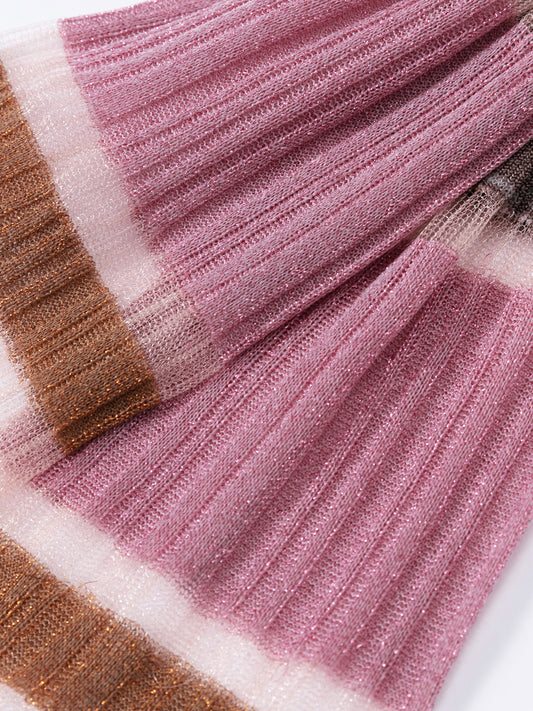 Patchwork Translucent Calf Sock