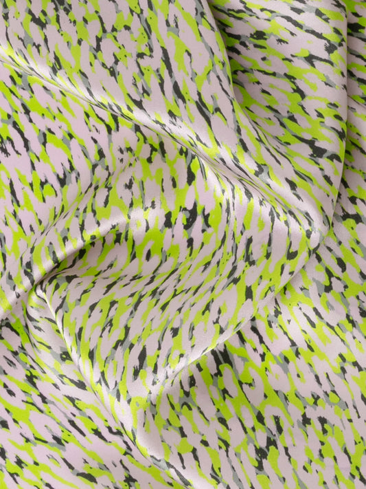 Heathered Print Silk Scarf