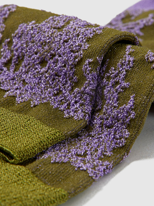 Lace Jacquard Breathable Translucent Sock