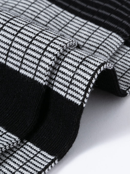 Contrast Tri-Rhythm Ribbed Calf Socks