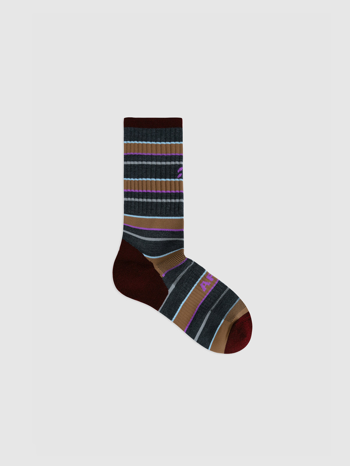 Purple Label AR Merino Wool Striped Athletic Socks