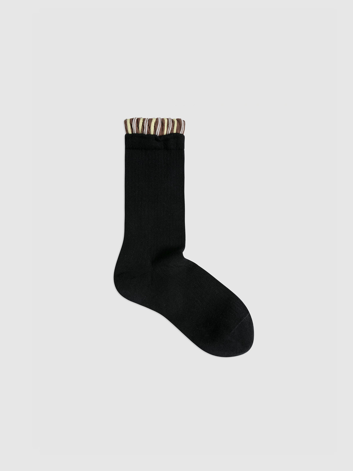 Lace-Top Mid-Calf Socks