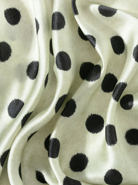 Polka Dot Silk Scarf