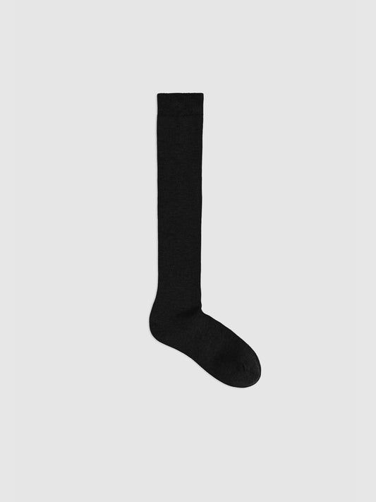 Purple Label Merino Wool and Mulberry Silk Knee-High Socks