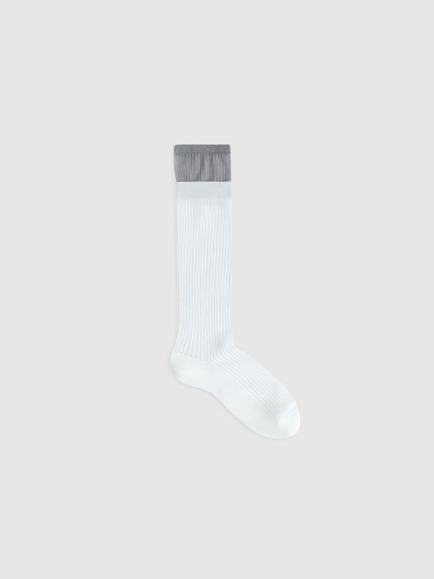 Layered Contrast Calf Socks
