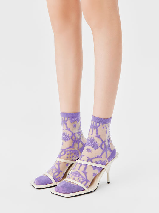 Textured Breathable Translucent Sock