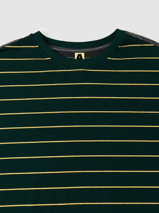 Front & Back Panel Stripe T-Shirt